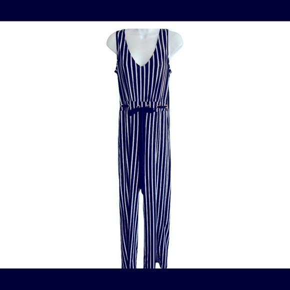 Wrapper Black & White Jumpsuit Sz S - Picture 1 of 9
